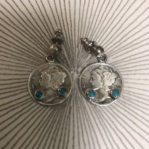💥SALE💥 Vintage Mercury Dime Earrings